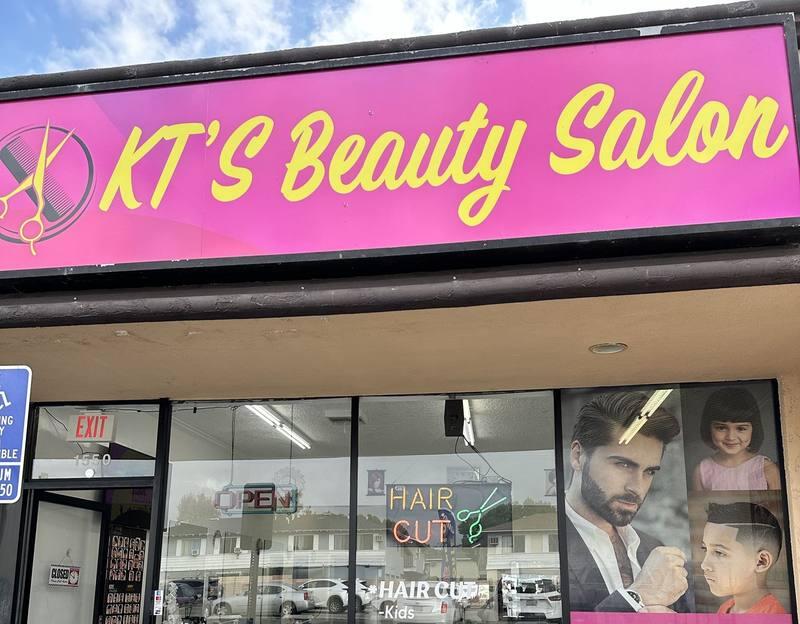 KT's Beauty Salon storefront on E La Habra Blvd